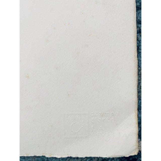 Late 20th Century Renzo Eusebi, Italian Artist Abstract Lithograph For Sale - Image 5 of 9