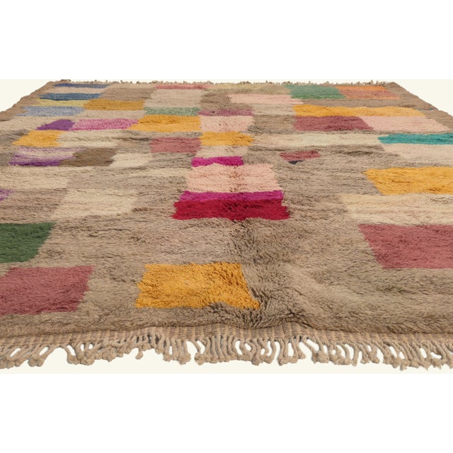 Contemporary Contemporary Beni Mrirt Moroccan Rug, 09'03 X 11'07 For Sale - Image 3 of 10