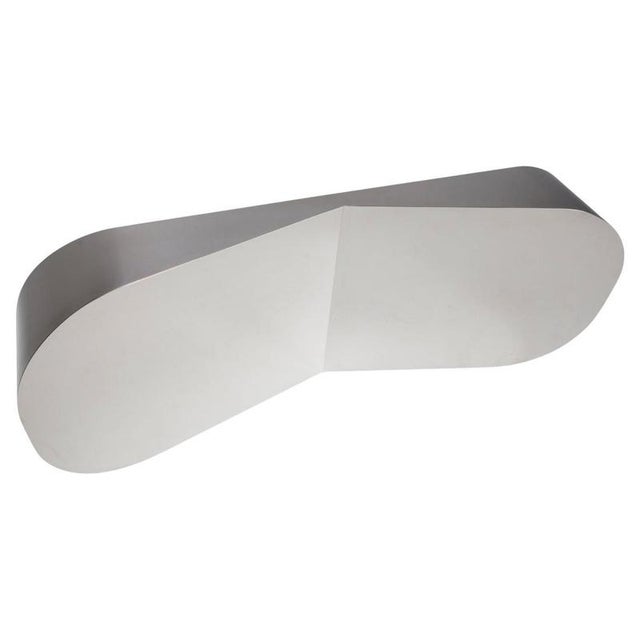 Cutting Space Large Mirror in Polished Stainless Steel by Haymann Editions For Sale - Image 6 of 6
