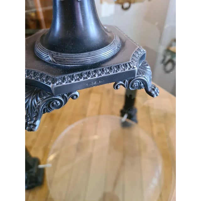 Antique Silver-Plated Metal & Biscuit Porcelain Tazza Dish from WMF For Sale - Image 4 of 17