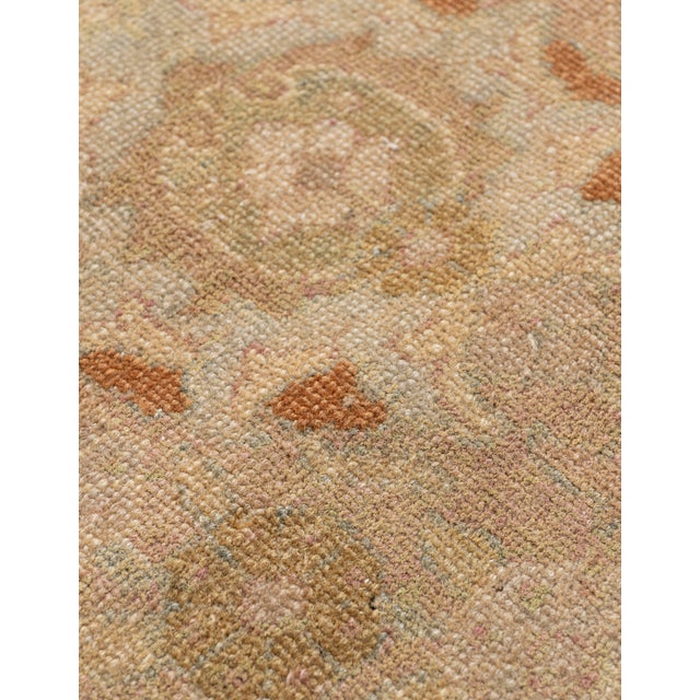 Antique Circa 1920 Tan Meshad Hand Knotted Rug 9ft 11in X 13ft 2in For Sale In New York - Image 6 of 15