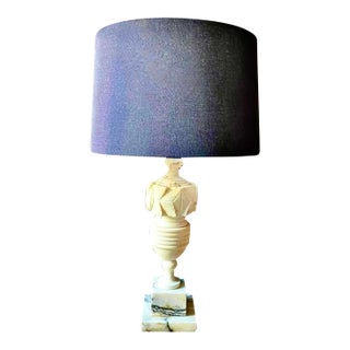 Italian Marble Urn Table Lamp For Sale