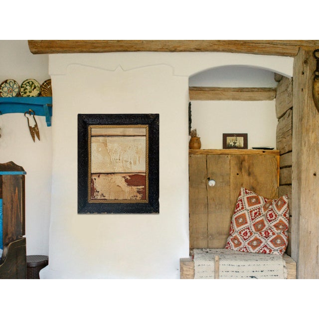 “Phoenix” Abstract Art in Antique Frame, Southwest Transitional Wall Art by JTS For Sale - Image 10 of 10