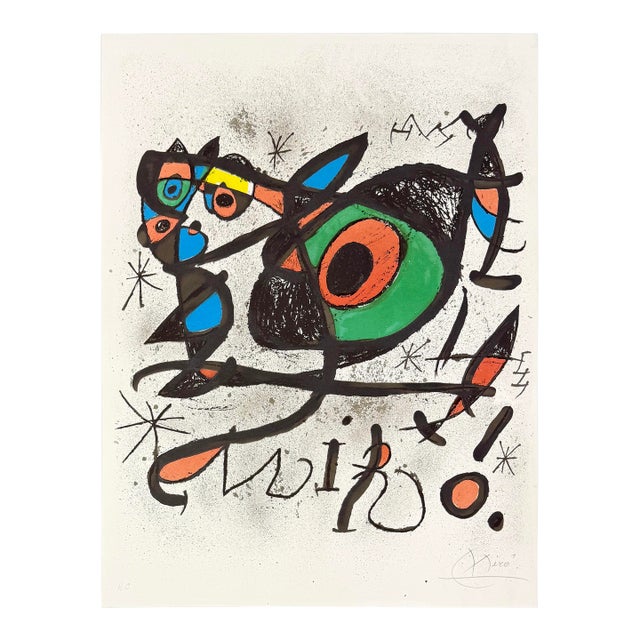 1970s Joan Miró, Sobreteixims I Escultures, Mourlot 848 (Hand Signed Lithograph), For Sale
