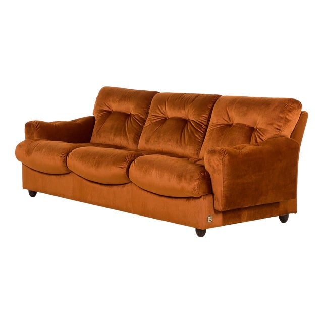 Vintage Italian Three-Seater Sofa from Brusnelli, 1970s For Sale