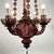 Glass Venetian Amethyst Blown Glass Chandelier, 1900s For Sale - Image 7 of 13
