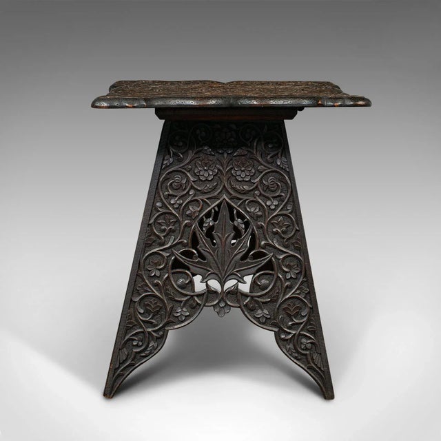 1900s Antique Victorian Middle Eastern Tea Table For Sale - Image 6 of 12