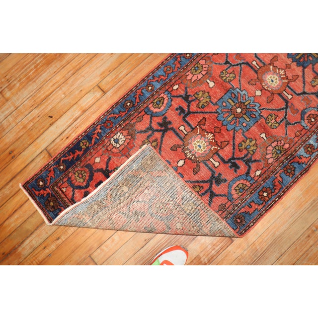 1930s Vintage Rust Color Persian Malayer Runner - 2'6" x 9'4" For Sale - Image 5 of 8