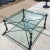 Metal Iron & Glass Coffee Table in Faux Verdigris Finish After Giacometti For Sale - Image 7 of 13