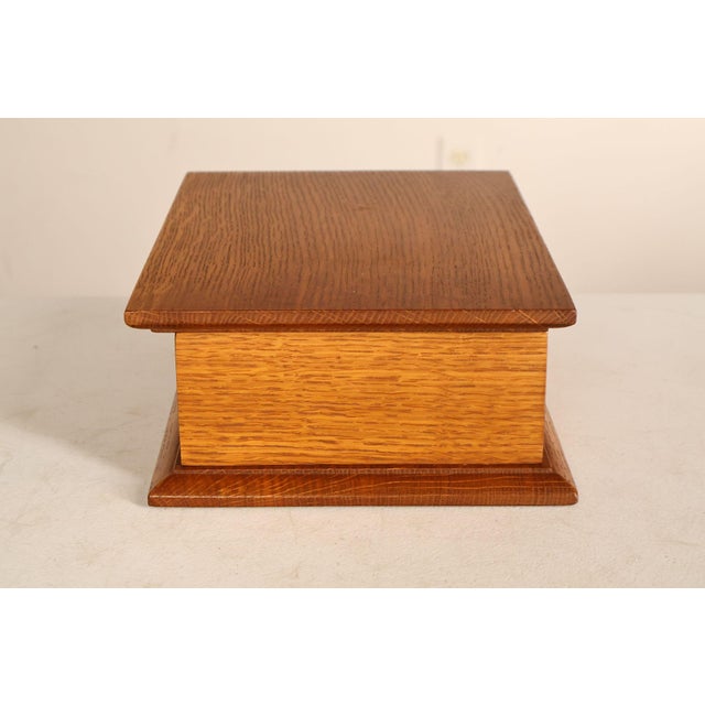 Stickley Mission Collection Oak Desk Box For Sale - Image 15 of 18