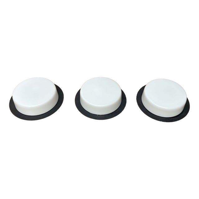 Mid-Century Modern GDR Minimalist Ceiling Lamps, 1960s, Set of 3 For Sale