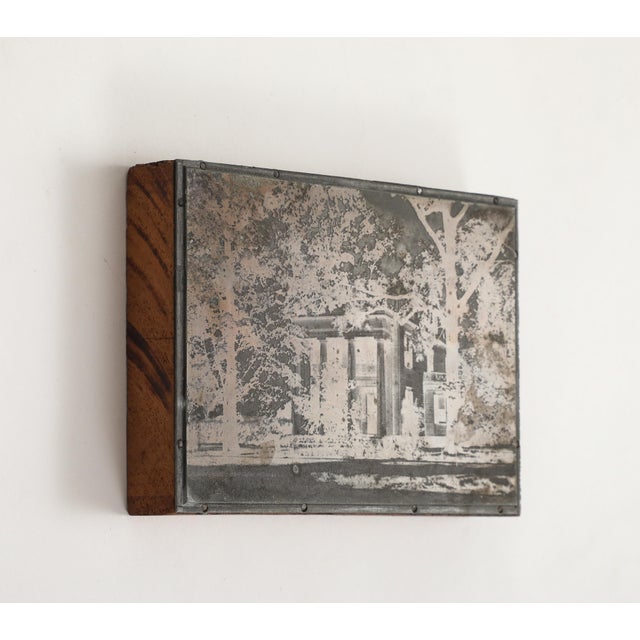Late 19th Century Antique 19th Century Photogravure Etched Copper Plate Mounted on Wood For Sale - Image 5 of 7