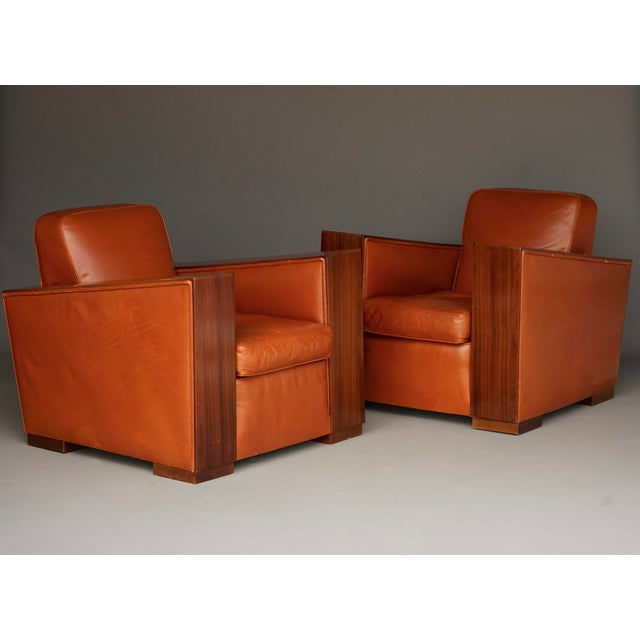 Modern Art Deco Lounge Chairs, 1940s, Set of 2 For Sale - Image 3 of 18