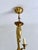 Metal Louis XV Cast Brass Three-Light Chandelier, France, 1940s For Sale - Image 7 of 16