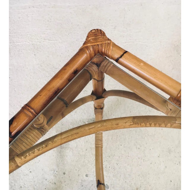 Mid-Century Chippendale Bamboo Dining Table, Italy, 1960s For Sale - Image 11 of 18