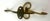 Mid 20th Century Vintage French Brass Wall Triple Coat Hook For Sale - Image 5 of 12