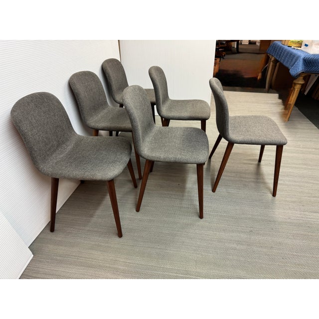 Wood Omar De Baggio for Design Within Reach Bacco Chairs, Set of Six For Sale - Image 7 of 12