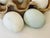 This is a lot 5 vintage hand blown milk glass eggs each with Pontil. Great for display in a nest, an Easter detail or use...