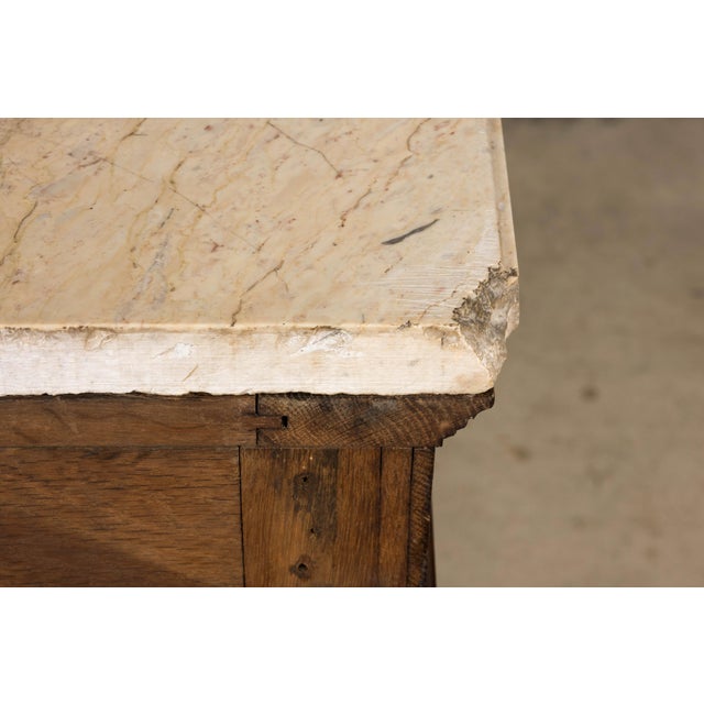 Late 19th Century French Louis XVI Oak and Marble Buffet by Haentges Freres For Sale - Image 15 of 18