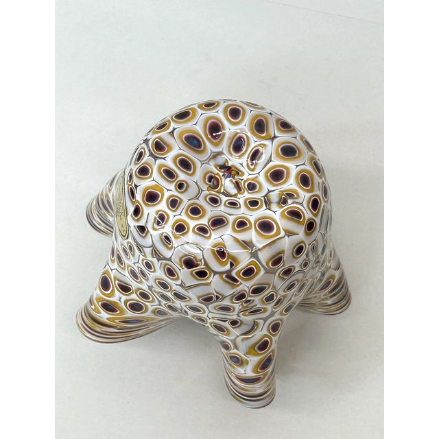 Mid-Century Modern Vintage Murano Glass La Serenissima Millefiori Handkerchief Vase For Sale - Image 3 of 7