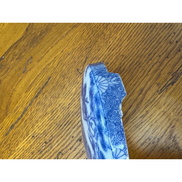 Vintage Porcelain Chinoiserie Style Peacock Motif Lidded Box For Sale - Image 9 of 10