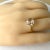 Cushion-Shaped Morganite Diamond 4.50 Carat 14 Karat Yellow Gold Halo Setting Ring Finger Size 6.75 For Sale - Image 11 of 11