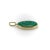 1990s 1990s 14k Gold Malachite Concentric Circles Pendant For Sale - Image 5 of 6