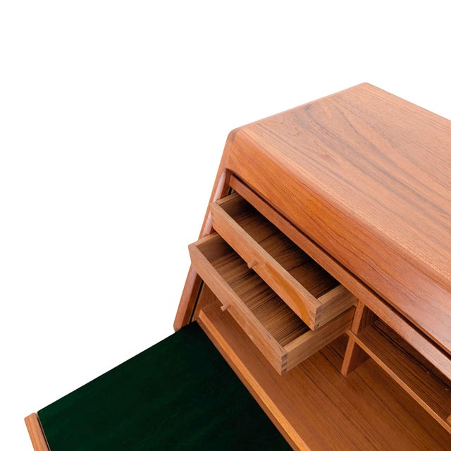 Mid-Century Secretary with Chest of Drawers in Teak from Dyrlund For Sale - Image 6 of 10