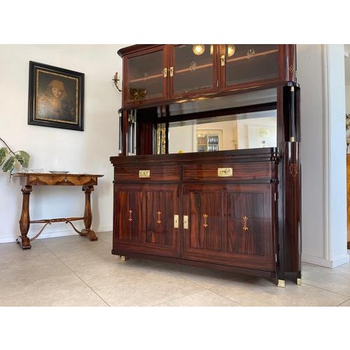 Art Nouveau Credenza Bookcase For Sale - Image 10 of 18