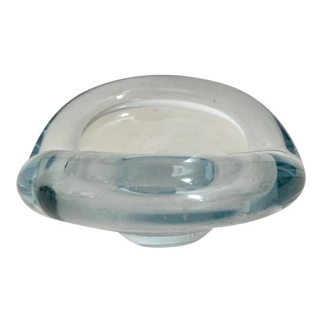 1962 Holmegraad Danish Mid Century Modern Blue Ashtray For Sale