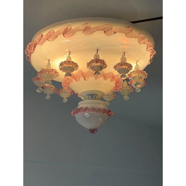 Murano Glass Ceiling Light, Italy, 1970s For Sale - Image 3 of 11