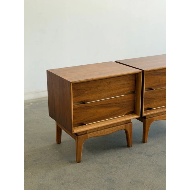 Mid 20th Century Mid 20th Century Nightstands by Kent Coffey - Pair For Sale - Image 5 of 15