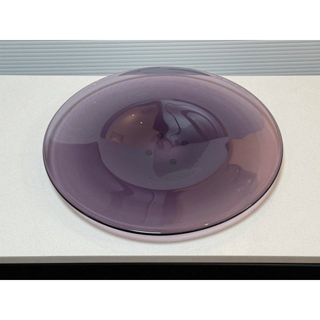 Contemporary Edward Hald for Orrefors Slipgraal Glass Platter For Sale - Image 3 of 12