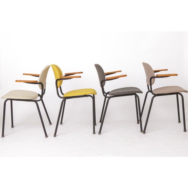 Set of 4 Vintage Armchairs — Germany, 1950s Manufacturer unknown. We are very proud to have finally completed this...