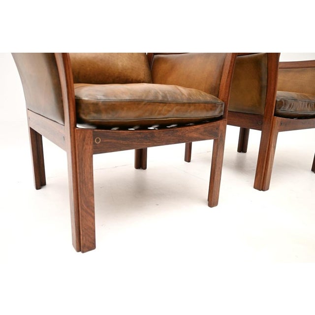 Vintage Danish Armchairs by Illum Wikkelso from CFC Silkeborg, 1960, Set of 2 For Sale - Image 11 of 14