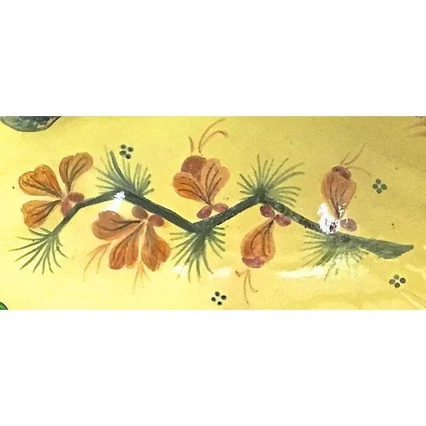 Quimper Flutist & Floral Serving Dish For Sale - Image 5 of 6