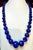 Vintage Lapis Lazuli Single Strand Necklace with Diamond & 18 Karat Yellow Gold For Sale - Image 14 of 18