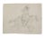 Unknown, Soldier on Horseback, Original Pencil Drawing, 19th Century For Sale