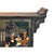 Wood Vintage Chinoiseries Black & Stone Inlay Graphic Credenza Storage Cabinet For Sale - Image 7 of 12