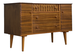 Sideboard in Walnut by Gunther Hoffstead for Uniflex, 1960s