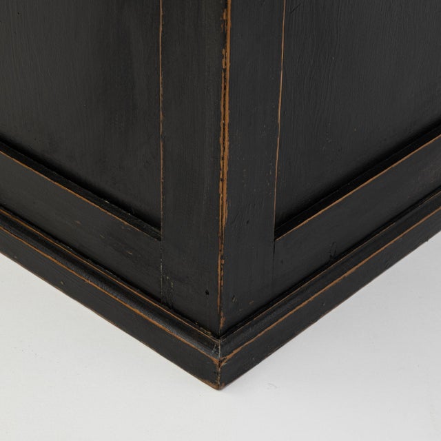 Black 1900s French Black Patinated Wood Pedestal For Sale - Image 8 of 18