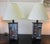 Maurice Heaton Maurice Heaton Brownstone Enameled Glass Lamps - A Pair For Sale - Image 4 of 12