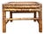 Vintage Rattan Bamboo Accent Table, Mid-Century Modern Side Table For Sale