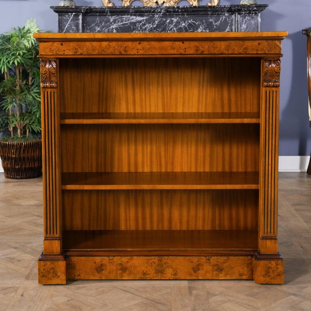Brown Burled Penhurst Bookcase For Sale - Image 8 of 12