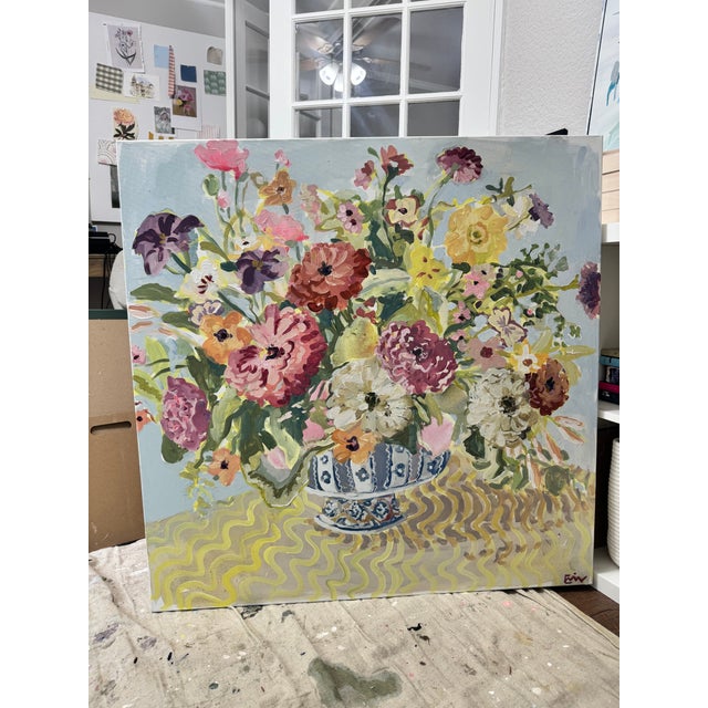 Floral Bouquet Painting For Sale - Image 9 of 13