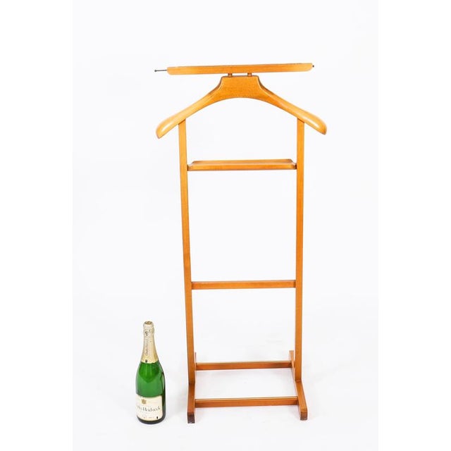 Wood Vintage Edwardian Revival Walnut Valet Clothes Stand, Late 20th Century For Sale - Image 7 of 9