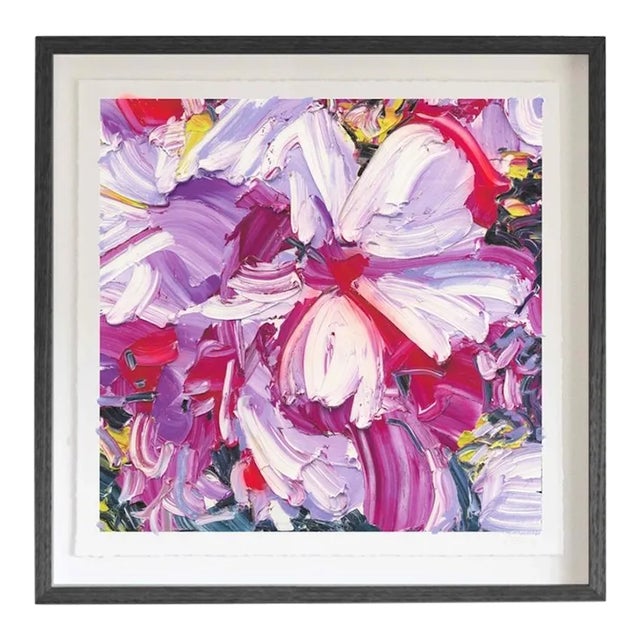 "Life Is the Flower for Which Love Is the Honey" Contemporary Original Abstract Botanical Print by Alesandro Ljubicic, Framed For Sale