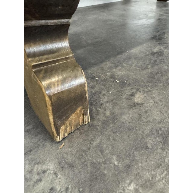 Wood Spanish Coffee Table in Walnut For Sale - Image 7 of 10