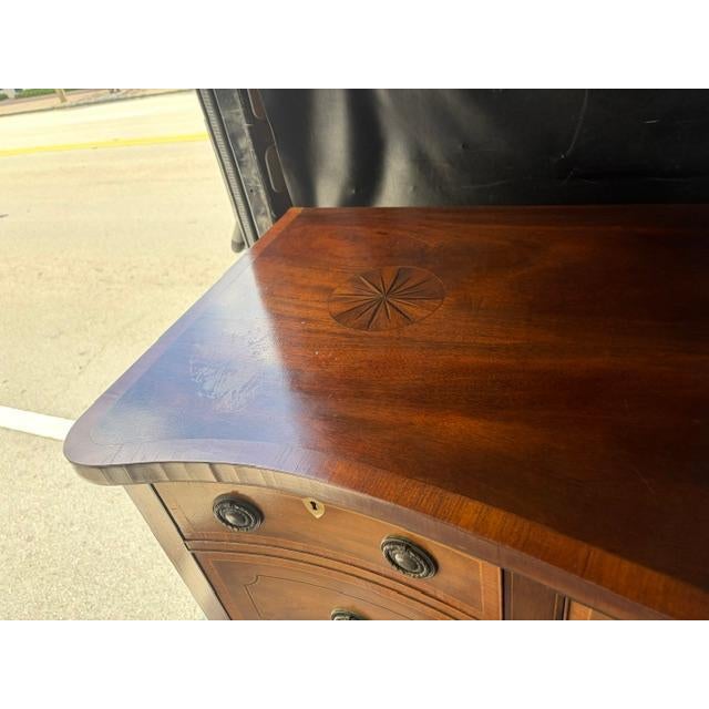 1920s Charak Mahogany Federal Serpentine Front Server. For Sale In West Palm - Image 6 of 7
