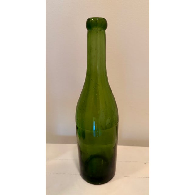 Contemporary Vintage Long Neck Bottles, Set of 3 For Sale - Image 3 of 12